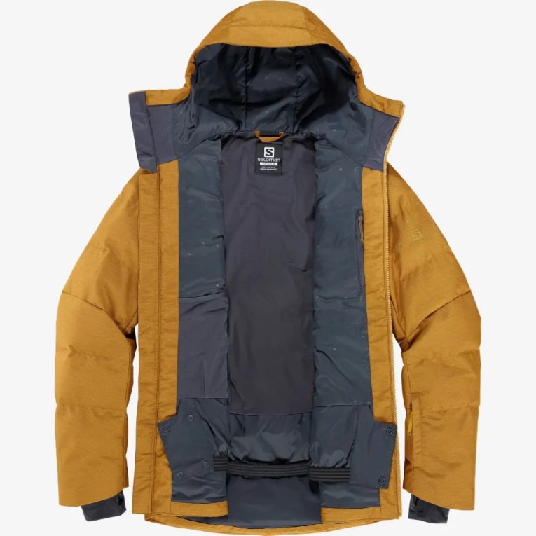 Brown Salomon Snowshelter Insulated Men's Ski Jackets | PH 25984C